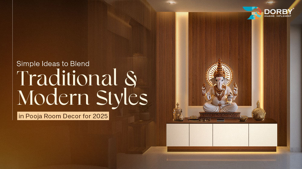 Simple Ideas to Blend Traditional and Modern Styles in Pooja Room Decor for 2025