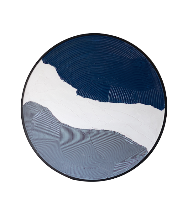 Space Grey Ripple Painting