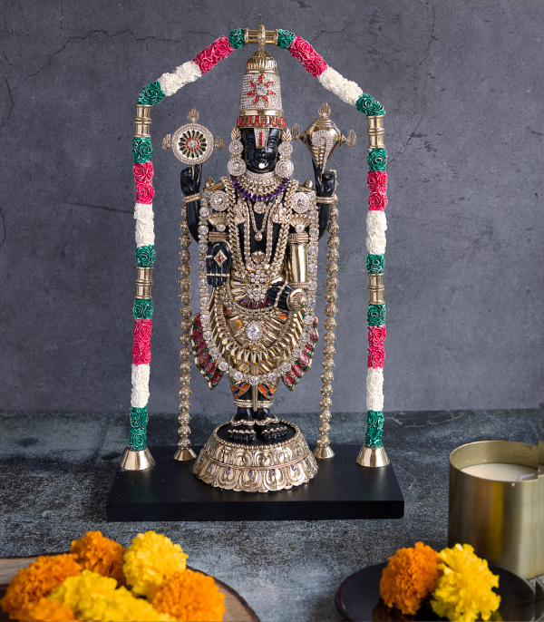 Gilded Balaji Sculpture