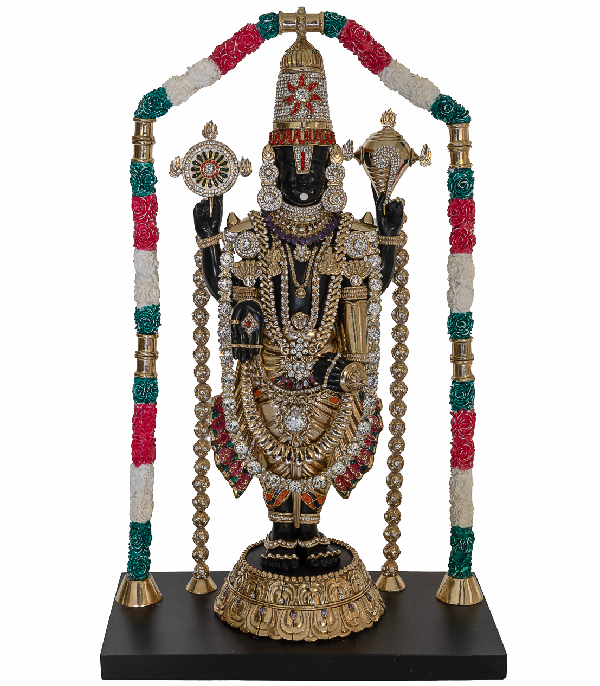 Gilded Balaji Sculpture