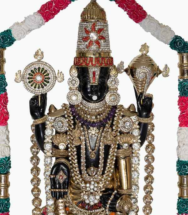 Gilded Balaji Sculpture