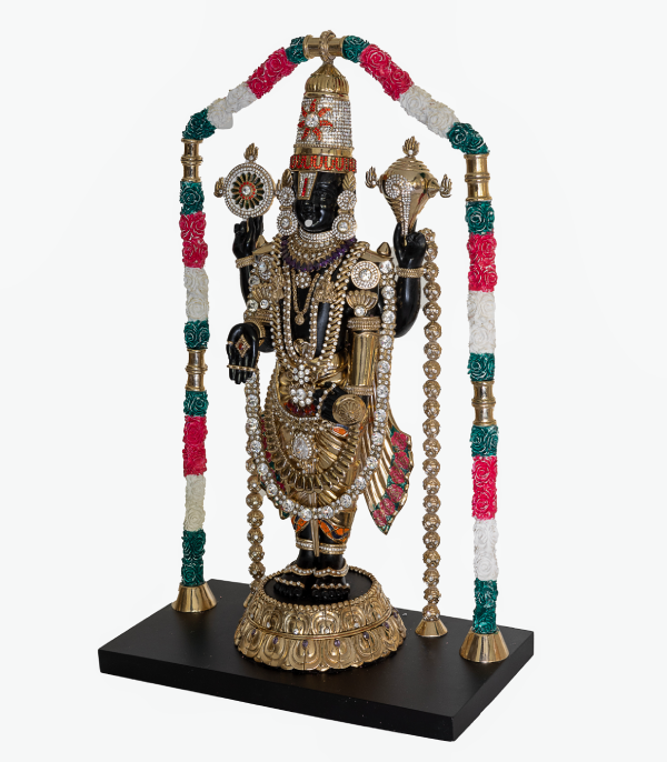 Gilded Balaji Sculpture