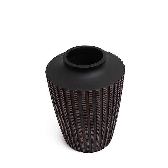 Premium handcrafted tall teak vase
