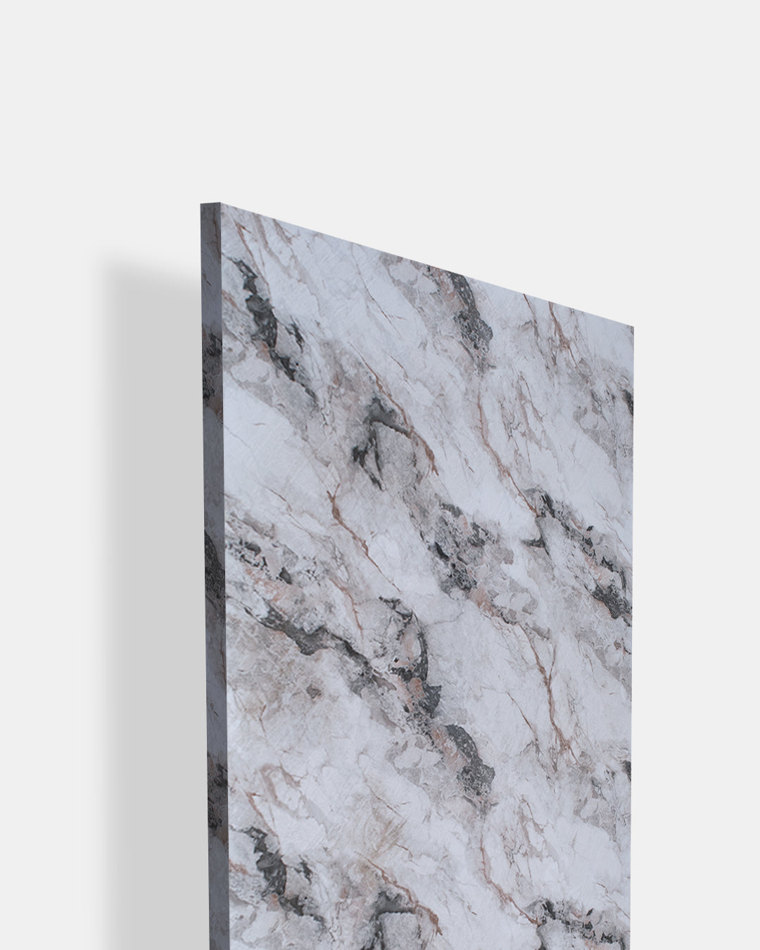 High gloss stone marble white and gray laminate