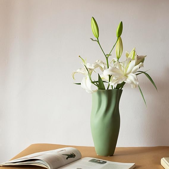 Premium smooth teak wood vase