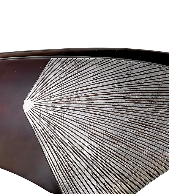 Luxury teak vase styled on table