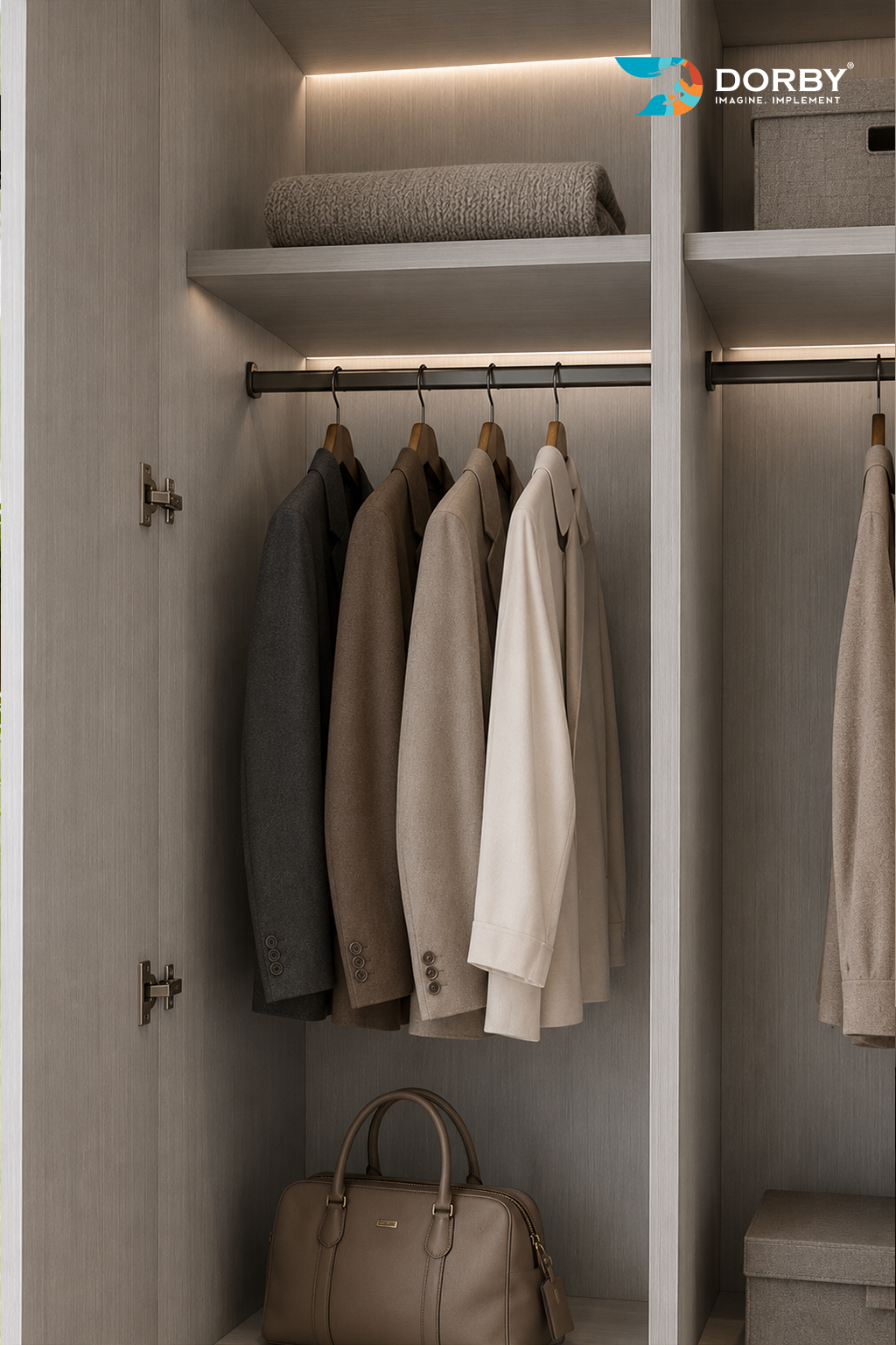 Dyed Oak - SF 8500 wardrobe