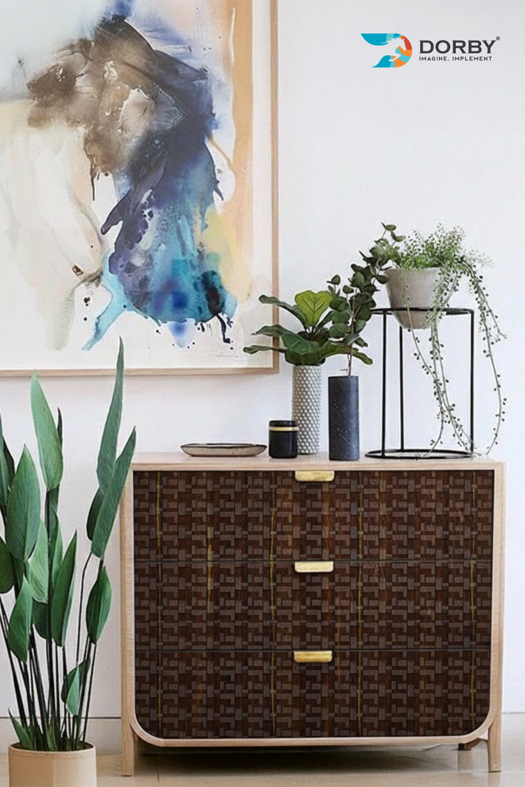 Frozen Walnut - MR 8853 console table