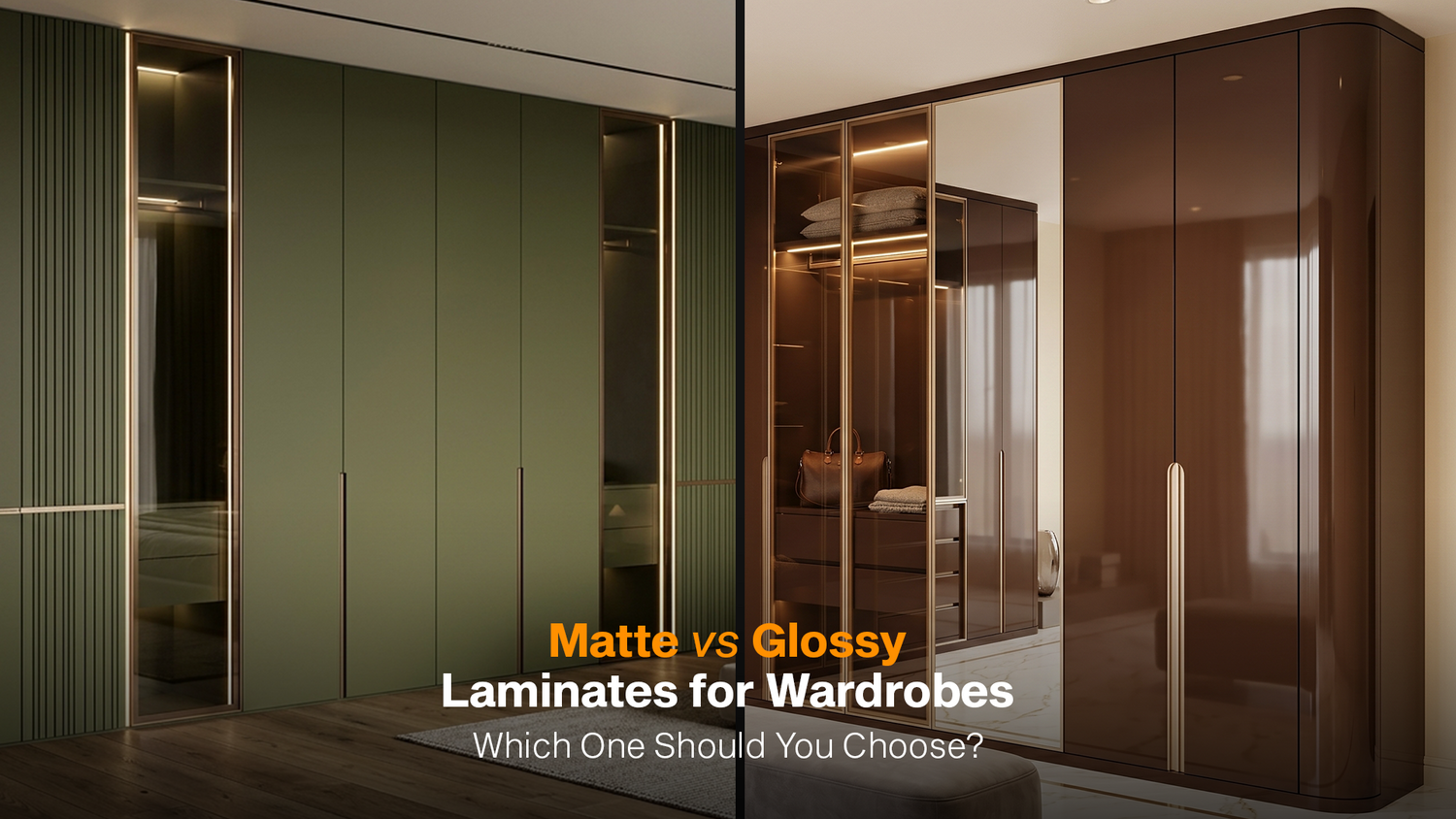 Matte vs Glossy Laminates for Wardrobes: Which One Should You Choose?