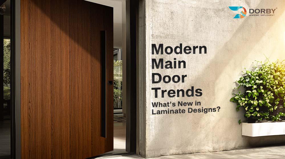 Modern Main Door Trends: What’s New in  Laminate Designs