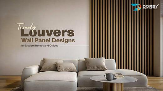 Trendy Louvers Wall Panel Designs for Modern  Homes and Offices