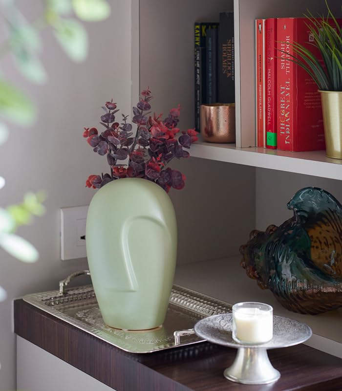 Luxury large satin black sloped planter