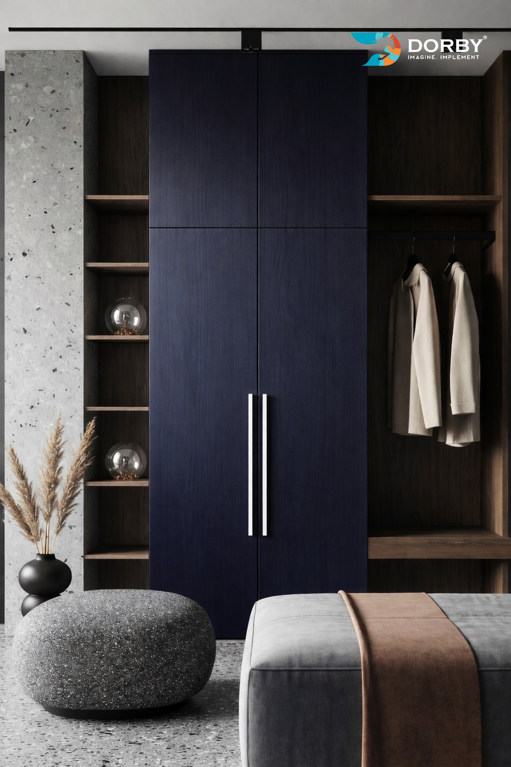Dark Grey - FS 70107 Wardrobe laminates