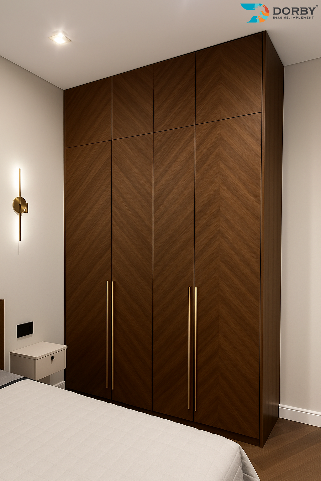 Honey Brown Woodgrain Design