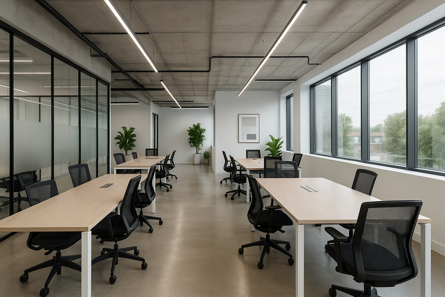 CREATE A IMAGE OF MODERN OFFICE DESIGN