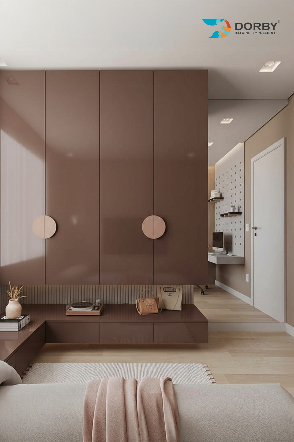 リラックション S ブラウン マット Brick Brown - VIBRON | Dorby Laminates